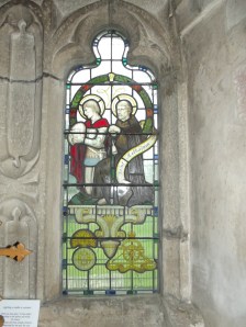 Stained Glass Window of St Aelhaiarn