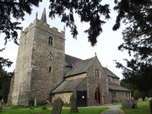 A view of guilsfield church from the SW showing the new porch doors