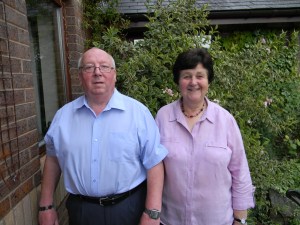 Roger and Barbara Bird, retiring Vicar of Guilsfield and his wife