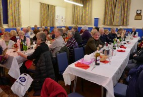 The audience enjoy the entertainment